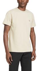 Maison Kitsune Short Sleeve Tee Shirt With Fox Head Patch