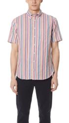 Gitman Vintage Short Sleeve Stripe Shirt