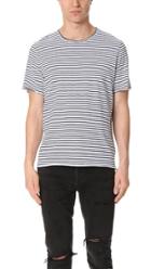 Ovadia Sons Raw Edge Stripe Tee