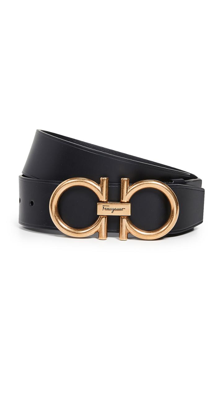 Salvatore Ferragamo Oversized Gancini Buckle Belt