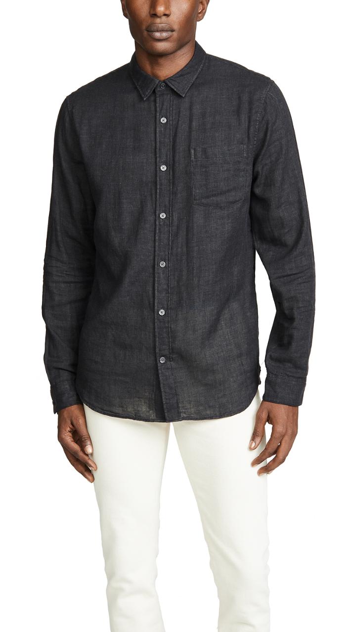 Vince Double Face Classic Shirt
