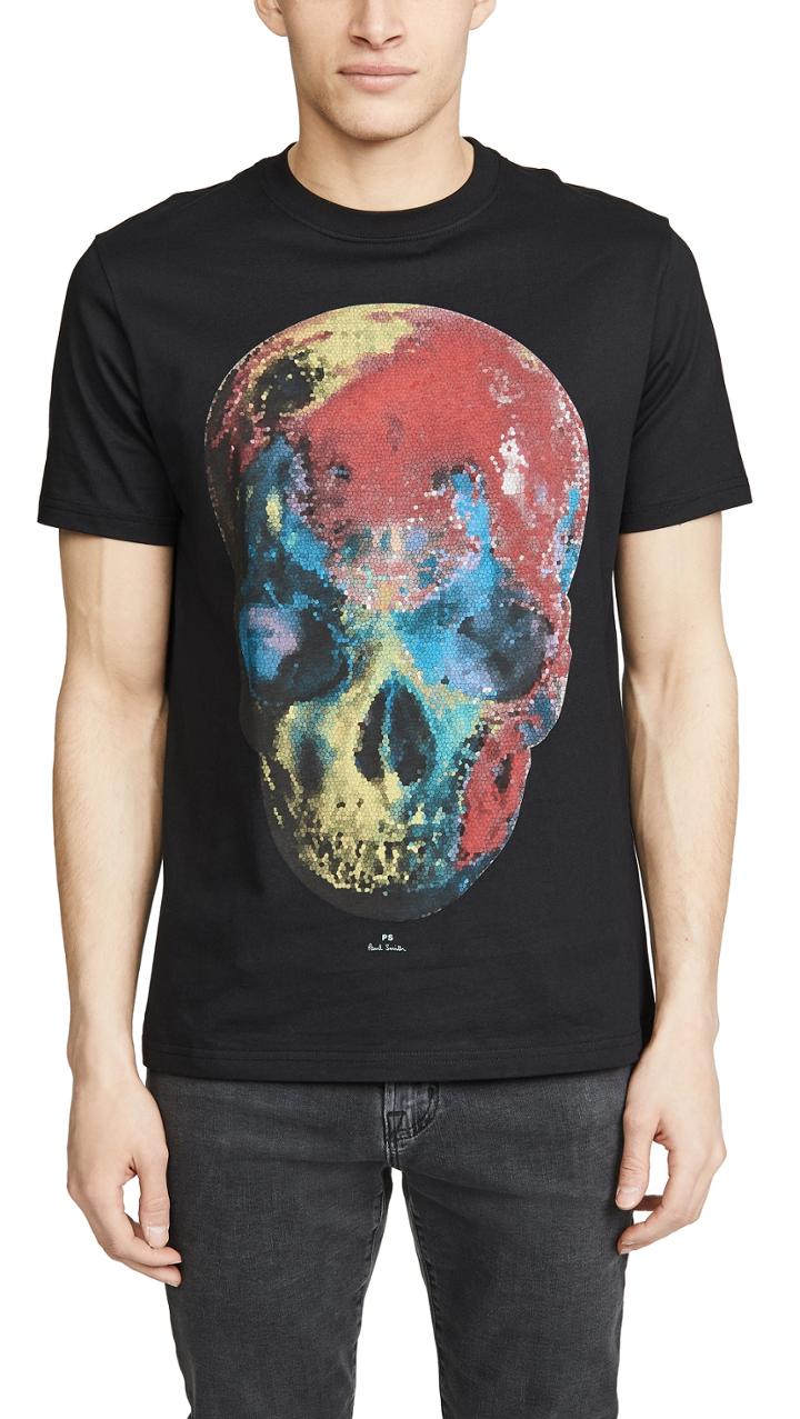 Ps Paul Smith Multicolor Skull T Shirt