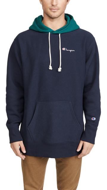 Champion Premium Reverse Weave Colorblock Hooded Sweatshirt