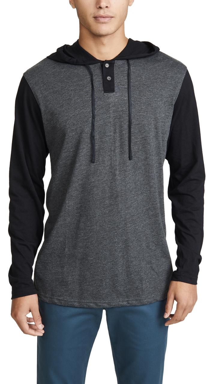 Rvca Pickup Two Button Pullover Hoodie