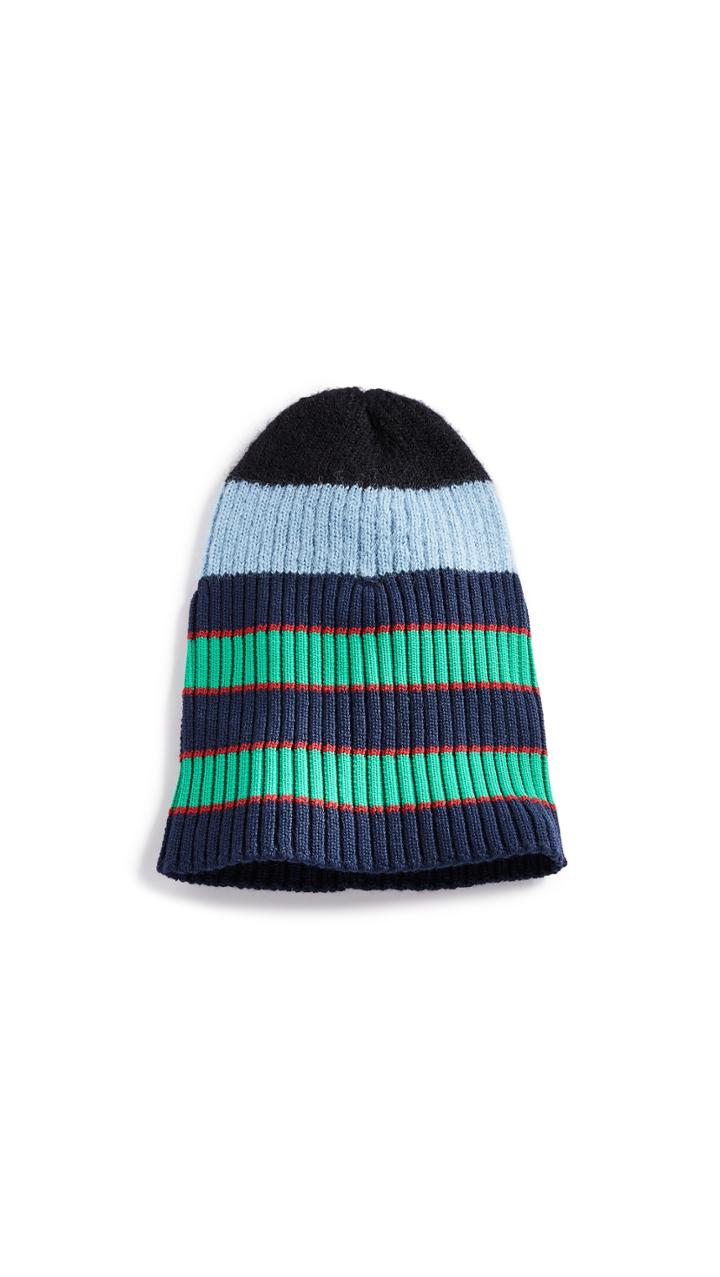 Kenzo Stripy Cable Wool Beanie