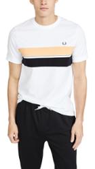 Fred Perry Striped Chest Panel Tee