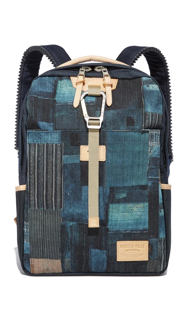 Master Piece X Fdmtl Denim Patchwork Backpack