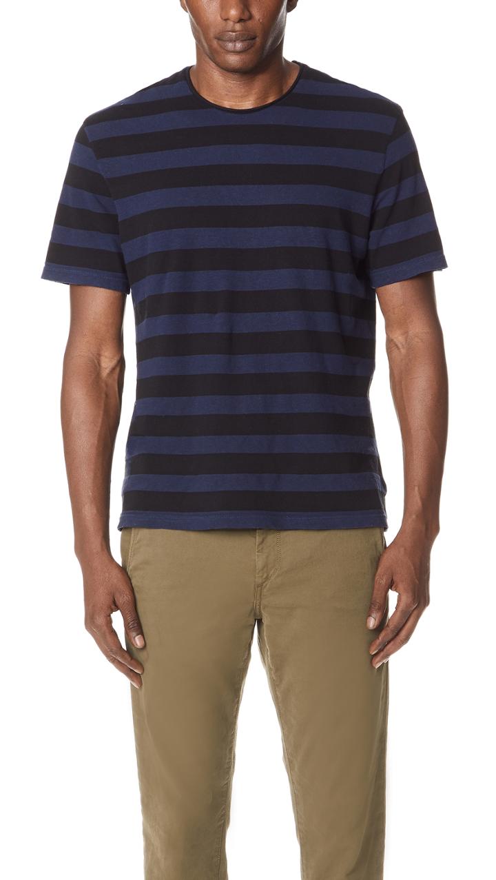 Vince Striped Short Sleeve Tee