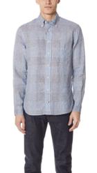 Gitman Vintage Long Sleeve Linen Check Shirt