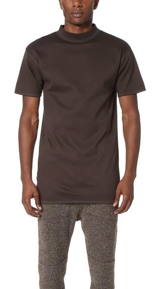 Robert Geller The Long Mock Neck Tee