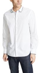 Officine Generale Gap Piping Seersucker Shirt