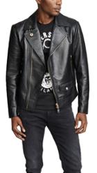 Versus Leather Moto Jacket