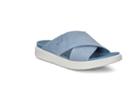 Ecco Flowt Lx W Slide Sandals Size 4-4.5 Retro Blue