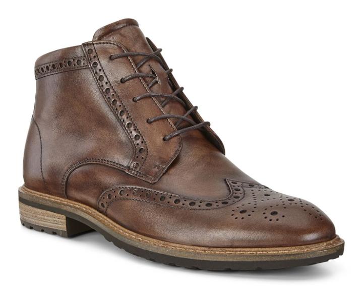 Ecco Men's Vitrus I Wing Tip Boots Size 7/7.5
