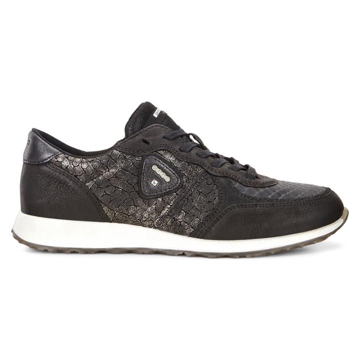 Ecco Womens Sneak Sneakers Size 6-6.5 Black