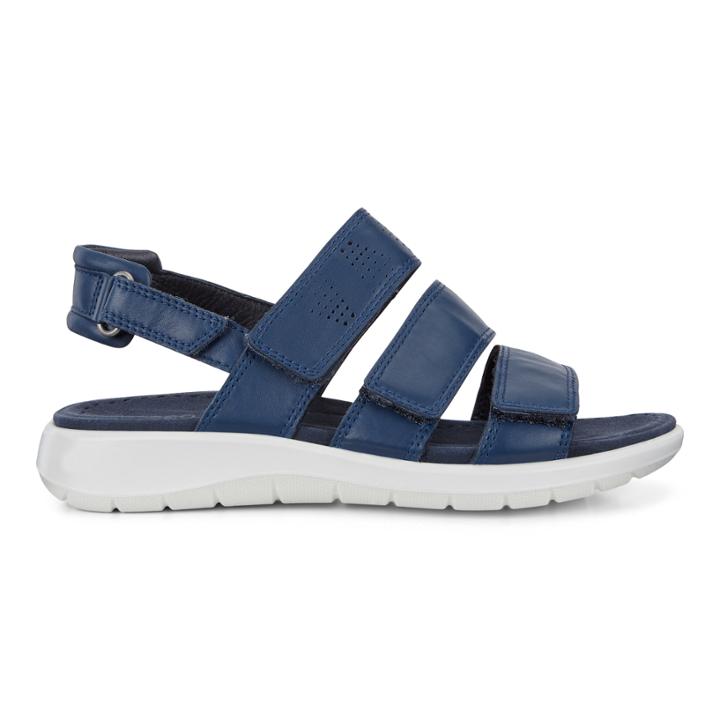 Ecco Soft 5 3-strap Sandal Size 10-10.5 True Navy