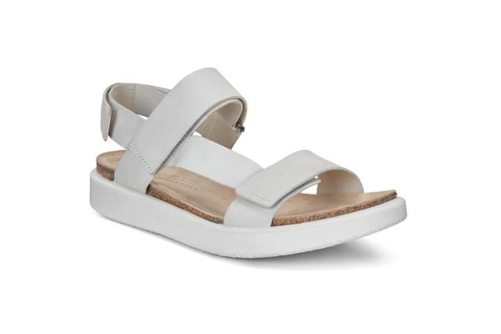 Ecco Corksphere Sandal W Shoe Size 4-4.5 White