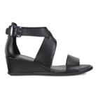Ecco Shape 35 Wedge Ankle Sandals Size 5-5.5 Black