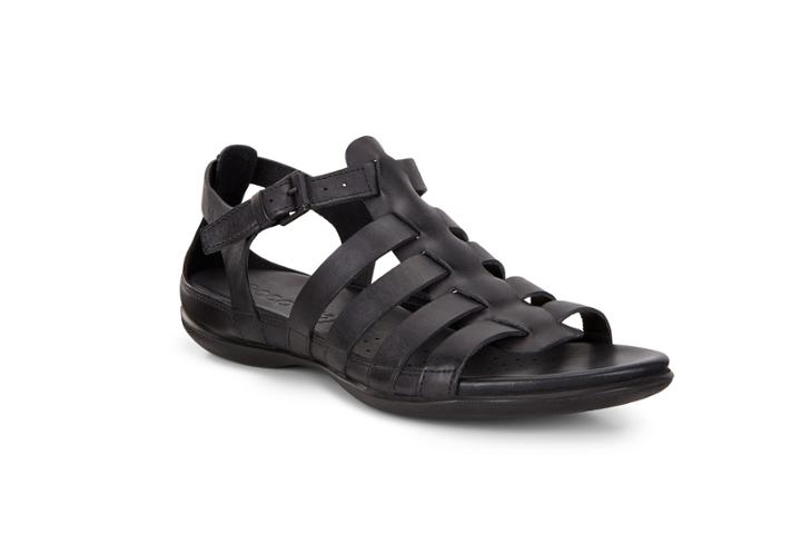 Ecco Flash Flat Sandal Size 5-5.5 Black