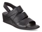 Ecco Shape 35 Wedge Sandal Hee Size 4-4.5 Black