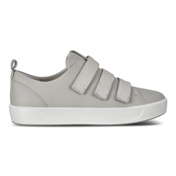 Ecco Womens Soft 8 3 Strap Sneakers Size 5-5.5 Concrete