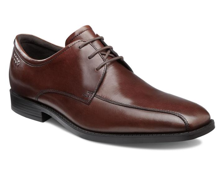 Ecco Men's Edinburgh Bike Toe Tie Shoes Size 40
