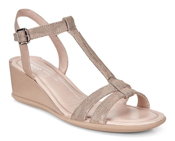 Ecco Women's Shape 35 Wedge T-strap Sandals Size 5/5.5