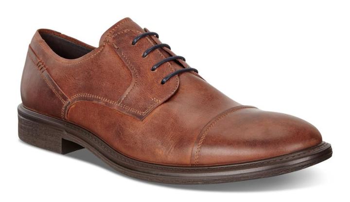 Ecco Men's Knoxville Derby Cap Toe Shoes Size 6/6.5