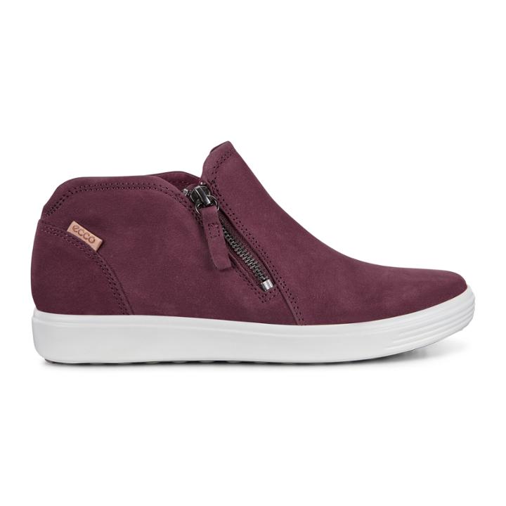 Ecco Womens Soft 7 Low Bootie Size 5-5.5 Bordeaux