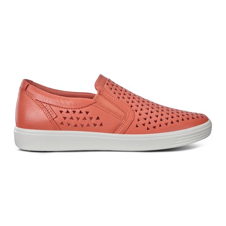 Ecco Soft 7 W Slip-on Sneakers Size 4-4.5 Apricot