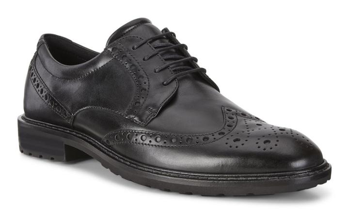 Ecco Men's Vitrus I Wing Tip Tie Shoes Size 8/8.5
