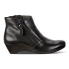Ecco Sculptured 45 W Zip Boots Size 4-4.5 Black