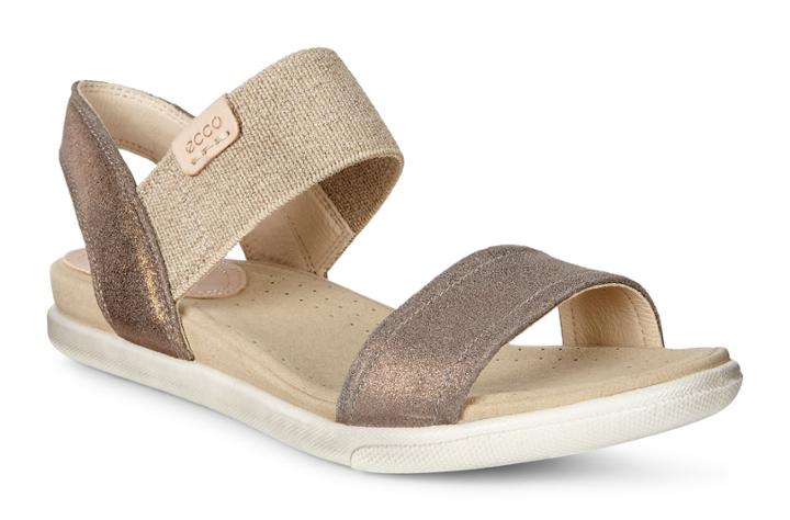 Ecco Damara Ankle Sandal Size 10-10.5 Warm Grey