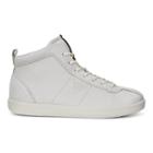 Ecco Womens Soft 1 High Top Sneakers Size 7-7.5 White