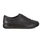 Ecco Womens Soft 7 Lace Sneakers Size 4-4.5 Black