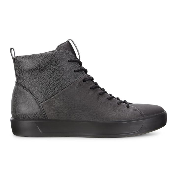 Ecco Mens Soft 8 High Top Ii Sneakers Size 5-5.5 Magnet