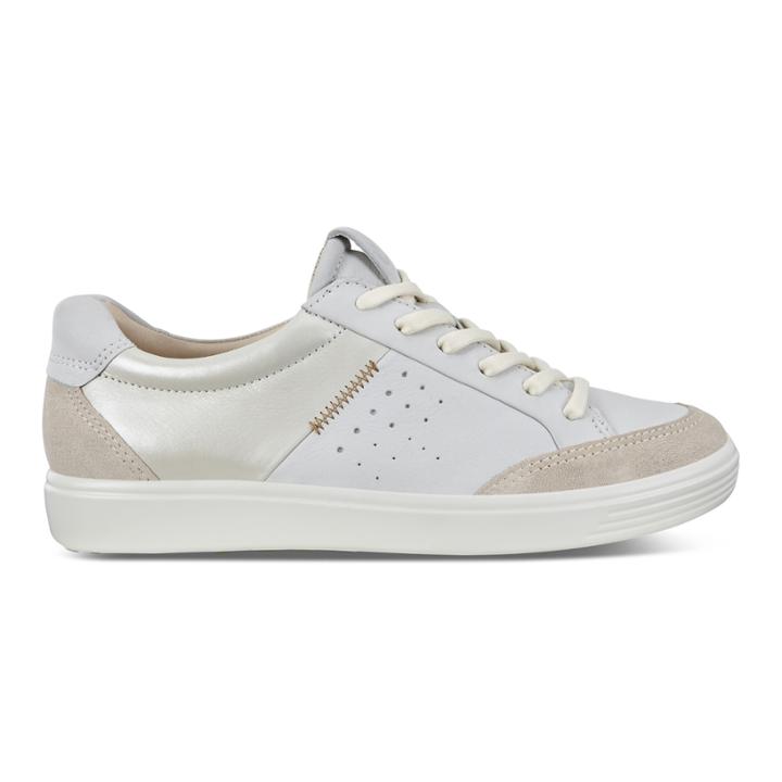 Ecco Soft 7 W Shoe Sneakers Size 4-4.5 Shadow White