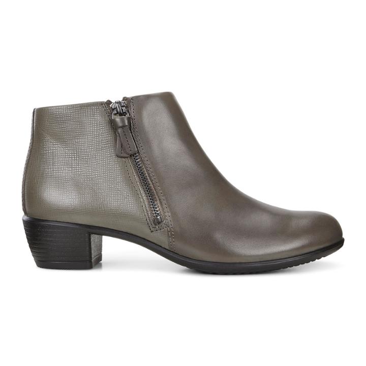 Ecco Touch 35 Bootie Size 6-6.5 Warm Grey