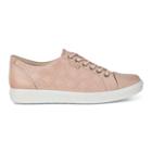Ecco Womens Soft 7 Perf Tie Sneakers Size 4-4.5 Rose Dust