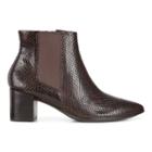 Ecco Shape 45 Pointy Block Boots Size 5-5.5 Coffee