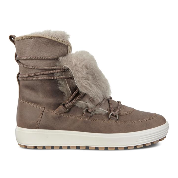 Ecco Womens Soft 7 Tred Mid Boots Size 5-5.5 Navajo Brown