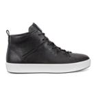 Ecco Wmns Soft 8 High Top Sneakers Size 5-5.5 Black