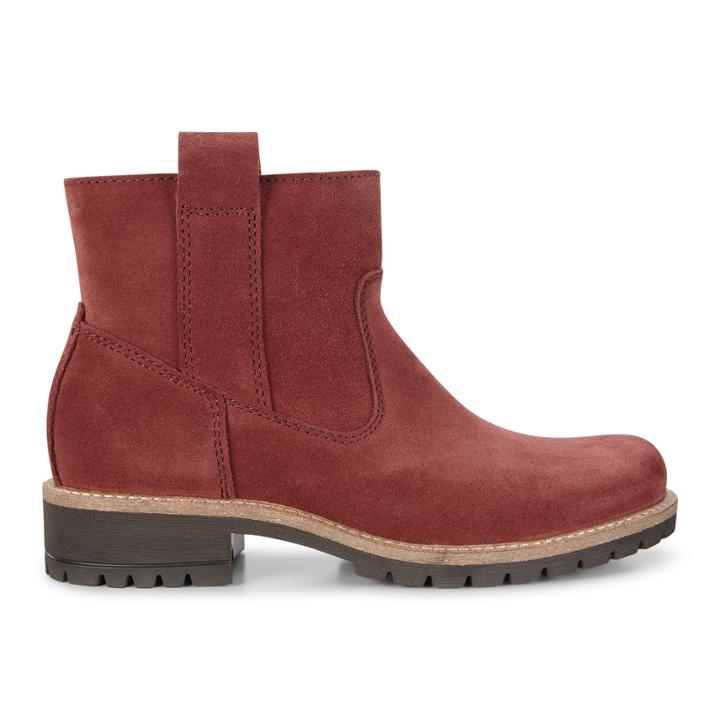 Ecco Elaine Chukka Boot Size 4-4.5 Fired Brick
