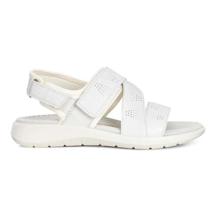 Ecco Soft 5 Cross Strap Sandal Size 5-5.5 White