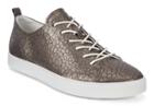 Ecco Gillian Shoe Sneakers Size 4-4.5 Black Dark Shadow Metallic