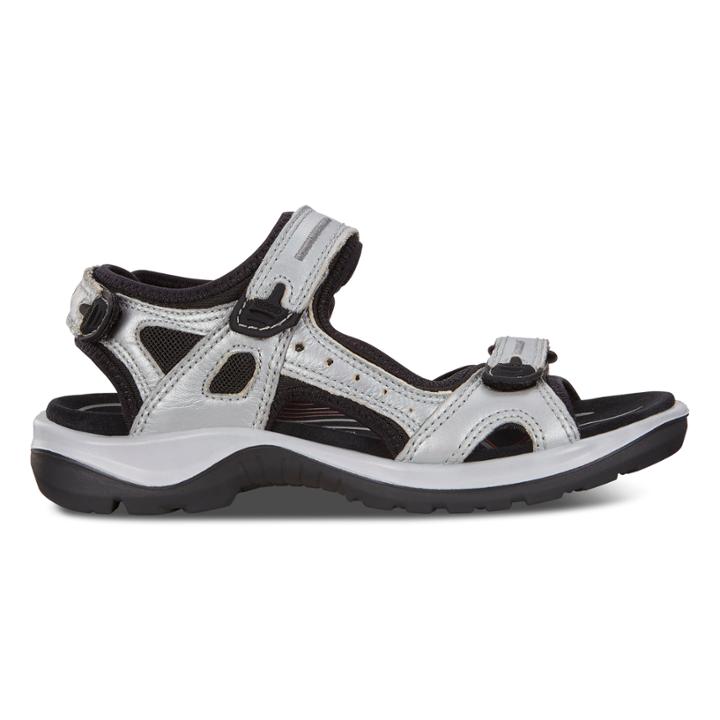 Ecco Womens Yucatan Sandal Size 6-6.5 Concrete