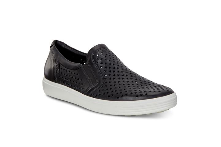 Ecco Soft 7 W Slip-on Sneakers Size 5-5.5 Black