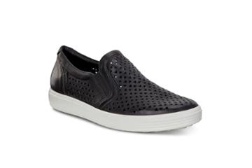 Ecco Soft 7 W Slip-on Sneakers Size 5-5.5 Black