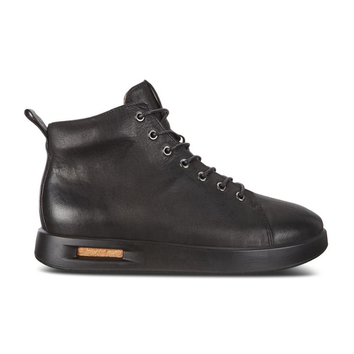 Ecco Mens Corksphere 1 High Sneakers Size 6-6.5 Black