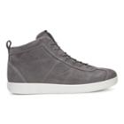 Ecco Mens Soft 1 High Top Sneakers Size 6-6.5 Dark Shadow